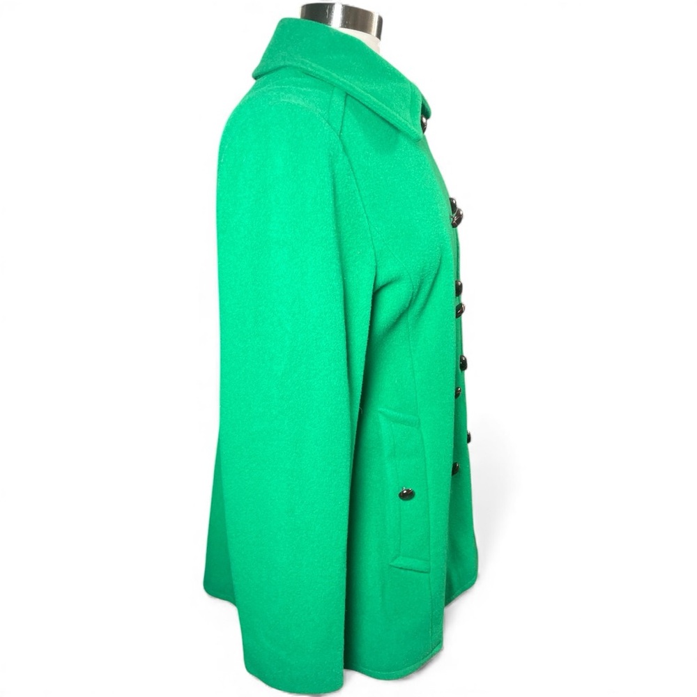 Vintage Mackintosh Authentic Peacoat – Kelly Green 100% Wool – Made in USA - Picture 4 of 12